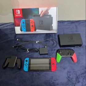 Nintendo Switch 本体 赤/青 Joy-Con付き プロコン付
