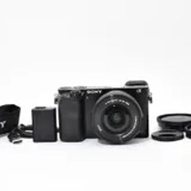 ＜良品＞ソニー SONY α6000 パワーズームレンズキット ILCE-6000L B