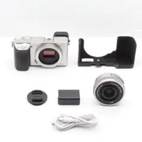 【美品】SONY ソニー α6000 パワーズームレンズキット シルバー ILCE-6000L S JS129-00693