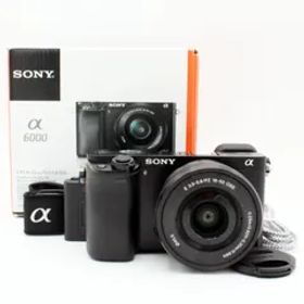 わずかシャッター数2584枚【新品級】SONY α6000 パワーズームレンズキット ブラック ILCE-6000L#7816