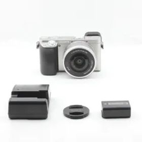 【美品】SONY ソニー α6000 パワーズームレンズキット シルバー ILCE-6000L S JS129-00710
