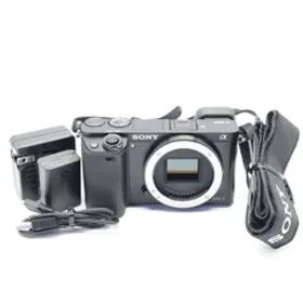 【シャッター回数186回】■ほぼ新品■ SONY ミラーレス一眼 α6000 ボディ ブラック ILCE-6000 B