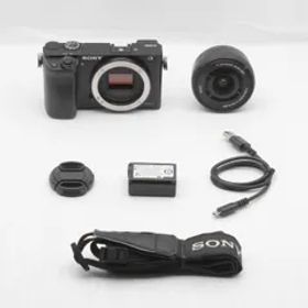 【良品】SONY ソニー α6000 パワーズームレンズキット ILCE-6000L B JS129-00797