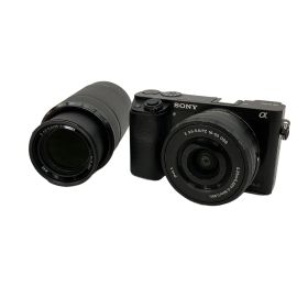 SONY α6000 ILCE-6000Y ダブルズームキット 16-55/55-210 ミラーレス 一眼レフ カメラ ダブルレンズ ソニー 中古 C10718625