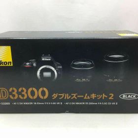 ニコン Nikon デジタル一眼レフカメラ D3300 ダブルズームキット 【中古】