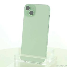 〔中古品〕 iPhone15 Plus 256GB グリーン MU0Q3J／A SIMフリー【344】