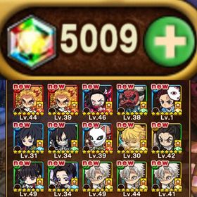 ✨ 鬼滅の刃コラボガチャ第一弾コンプリート+義勇所持✨虹結晶5000↑所持 即購入✅ | ポコダン(ポコロンダンジョンズ)のアカウントデータ、RMTの販売・買取一覧