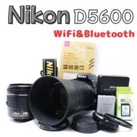 【WiFi搭載】美品 Nikon D5600 ダブルズーム 付属品充実 初心者