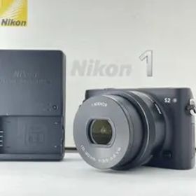 【ショット数100・返品保証】Nikon1 S2 ブラック 標準レンズキット
