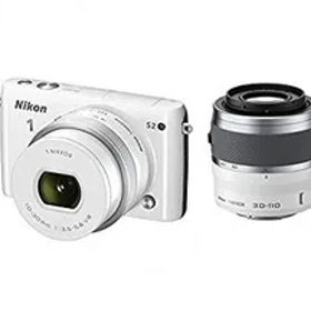 【中古】Nikon ミラーレス一眼 Nikon1 S2 ダブルズームキット ホワイト S2WZWH