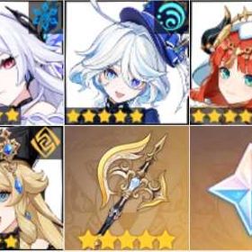 〘SNS未連携Asia〙スカーク/フリーナ/ニィロウ/ナヴィア/裁断/原石2400個 | 原神のアカウントデータ、RMTの販売・買取一覧