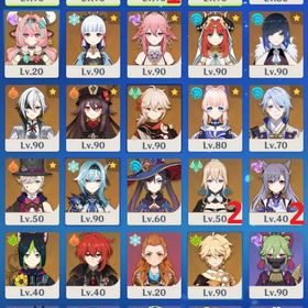 【5神+ユーザー名未設定】☆5x36 マーヴィカ 鍾離 雷電将軍1凸+餅 ナヒーダ フリーナ 万葉 | 原神のアカウントデータ、RMTの販売・買取一覧