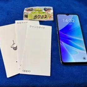 OPPO（オウガ・ジャパン） A77（CPH2385） モバイルフォン 6.56インチ ブルー 2023年製 128GB 中古（動作確認済、初期化済）