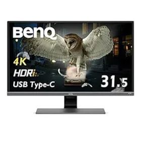 BenQ EW3270U 4K エンターテインメントモニター 31.5インチ/4K/HDR/VA/DCI-P3 95%/USB Type-C/HDMIx2/DP1.2/スピーカー/輝度自動調整機能B.I.搭