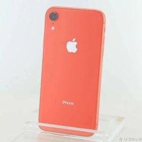 【中古】Apple(アップル) iPhoneXR 64GB コーラル MT0A2J／A SIMフリー 【258-ud】