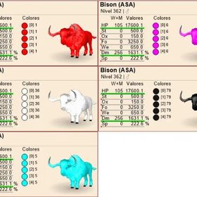 Bison--HP17600---- DM1631.1%(256pt) | ARK Survival Evolvedのアカウントデータ、RMTの販売・買取一覧