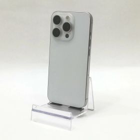 【中古品】Apple(アップル) iPhone 15 Pro / 2023 / 128GB / ホワイトチタニウム / 国内版SIMフリー / ランク:B / MTU83J/A / A3101 【中古品管理番号:37430】