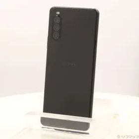 〔中古品〕 Xperia 10 II 64GB ブラック SOV43 auロック解除SIMフリー【352】