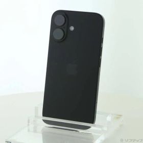 〔中古品〕 iPhone16 128GB ブラック MYDQ3J／A SIMフリー【262】