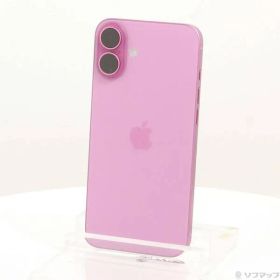 〔中古品〕 iPhone16 Plus 256GB ピンク MXVJ3J／A SIMフリー【258】