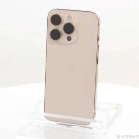 〔中古品〕 iPhone16 Pro 128GB デザートチタニウム MYMX3J／A SIMフリー【349】