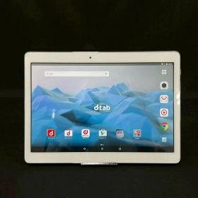 SIMフリー 10.1インチ dtab d-01H シルバー 16GB