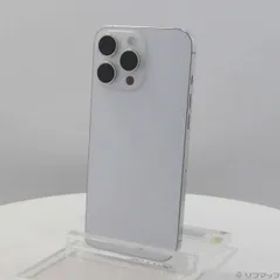 〔中古品〕 iPhone16 Pro Max 256GB ホワイトチタニウム MYWH3J／A SIMフリー【295】