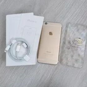 本体、充電コード iPhone6 ゴールド 16GB アイフォン スマホ 箱あり