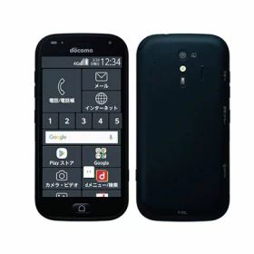 【SIMロック解除済】docomo らくらくスマートフォン me F-01L ブラック FUJITSU 当社3ヶ月間保証 中古 イオシス