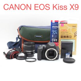 キヤノン(Canon)の保証付き/canon kiss x9 標準レンズセット/EF 18-55mm(デジタル一眼)