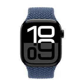 Apple Apple Watch Series10 42mm GPSモデル MWWX3J/A+MXYA3FE/A A2997【ジェットブラックアルミニウムケース/デニムブレイデッドソロループ(サイズ6)】 [中古] 【当社3ヶ月間保証】 イオシス