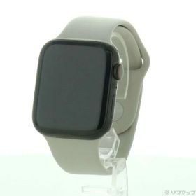 【中古】Apple(アップル) Apple Watch Series 6 GPS + Cellular 44mm スペースブラックチタニウムケース スターライトスポーツバンド 【348-ud】