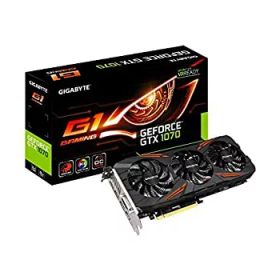 【中古】「非常に良い」Gigabyte GeForce GTX 1070 G1 Gaming Video/Graphics Cards GV-N1070G1 GAMING-8GD by Gigabyte [並行輸入品]