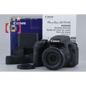 【中古】Canon キヤノン PowerShot SX70 HS ブラック コンパクトデジタルカメラ 元箱付き