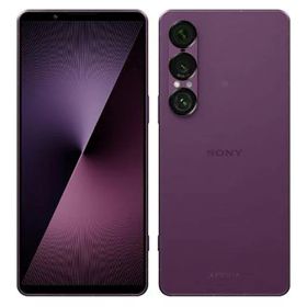 【中古】【安心保証】 Xperia 1 VII[256GB] au オーキッドパープル