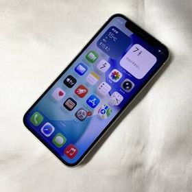 【中古超美品】SIMフリー iPhone 12 mini 128GB ホワイト MGDM3J/A ≪au版(SIMロック解除済) 判定〇≫