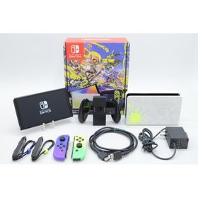 [中古]Nintendo Switch 有機ELモデル スプラトゥーン3エディション [Joy-Con オリジナルデザイン] HEG-S-KCAAA