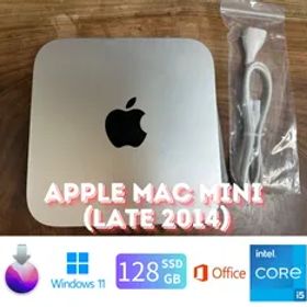 「美品」Apple Mac mini (Late 2014)/CPUi5 1.4ghz/4GB/SSD128GB+HDD500GB/Office2021/CJ256-2