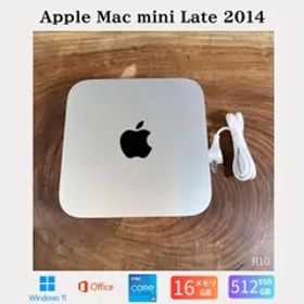 ［状態良好］Apple Mac mini 2014/Corei7/16GB/SSD512GB/Windows11/Office2021/miniR10