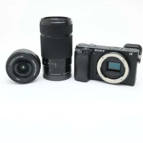 【中古】 《良品》 SONY α6400 ダブルズームレンズキット ILCE-6400Y ブラック【ビューファインダーユニット部品交換/1群レンズ交換修理/各部点検済】 [ デジタルカメラ ]