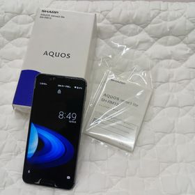 アクオス(AQUOS)のAQUOS Sense3 lite SH-RM12 本体 ブラック 美品 楽天(スマートフォン本体)