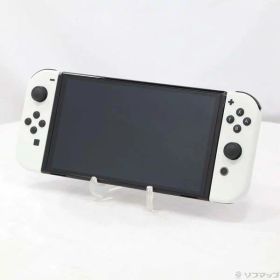 【中古】Nintendo(任天堂) Nintendo Switch 有機ELモデル Joy-Con(L)／(R) ホワイト 【305-ud】