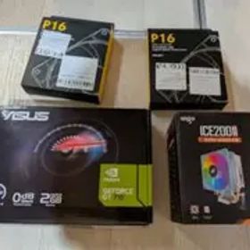 ASUS GEFORCE GT 710＆AM5対応CPUクーラー＆PCファン２個