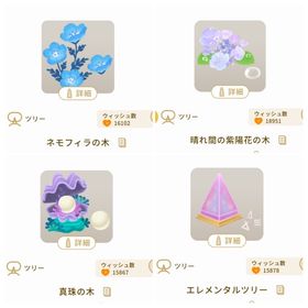 廃盤ツリー4種セット② | リヴリーアイランドのアイテム、RMTの販売・買取一覧