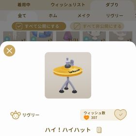 リヴリーアイランド ハイ！ハイハット ￥250 | リヴリーアイランドのアイテム、RMTの販売・買取一覧