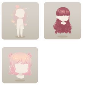 ときめきピンクハートシニョン＆エレガントロールヘア＆ときめくきもち | リヴリーアイランドのアイテム、RMTの販売・買取一覧