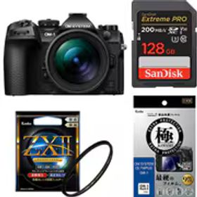 【安心セット 128GB】 [OM SYSTEM OM-1 Mark II 12-40mm F2.8 PRO IIキット + メモリー + フィルターセット]
