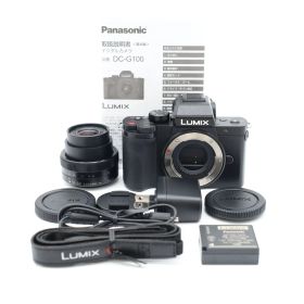ショット数184枚と極少!! ■ほぼ新品■ PANASONIC DC-G100K-K 標準ズームレンズキット ブラック