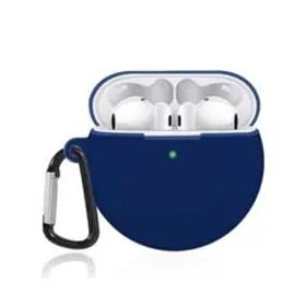 HUAWEI FreeBuds4 保護ケース カラビナ付き シリコン ネイビー