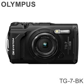 デジタルカメラ Tough TG-7-BK OM SYSTEM オリンパス タフカメラ OMデジタルソリューションズ ブラック OLYMPUS デジカメ Wi-Fi スマホ転送 防水 防塵